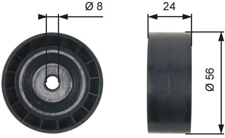 Renault Geleide rol/omdraairol v-snaren DriveAlign® T36362