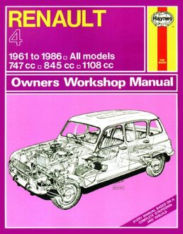 Renault Haynes Werkplaatshandboek Renault 4 (1961-1986) classic reprint 0072