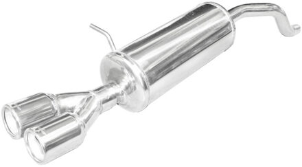 Renault InoxCar uitlaat passend voor Renault Clio 4 1.2 75pk 2013- 2x80mm IXRECL32D80