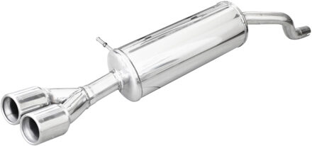 Renault InoxCar uitlaat passend voor Renault Clio 4 1.2 GT 120pk 2013- 2x80mm IXRECL3580