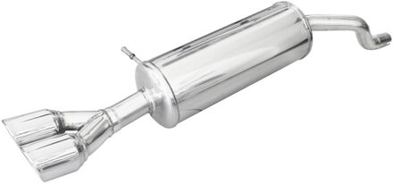 Renault InoxCar uitlaat passend voor Renault Clio 4 1.2 GT 120pk 2013- 2x80mm X-Race IXRECL35XR80