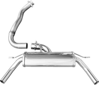 Renault InoxCar uitlaat passend voor Renault Clio 4 RS 1.6 Turbo 200pk 2013- Ø 63,5 1x50mm IXRECL3450