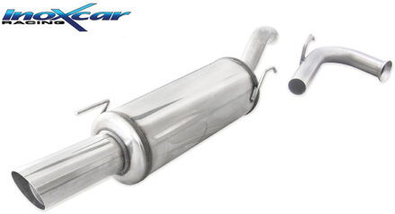 Renault InoxCar uitlaat passend voor Renault Clio I 1.8 16v 135pk -1998 1x90mm Rally IXRECL0490RA