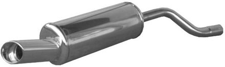 Renault InoxCar uitlaat passend voor Renault Clio II 1.4 16v (98pk) 1999- 120x80mm IXRECL07120