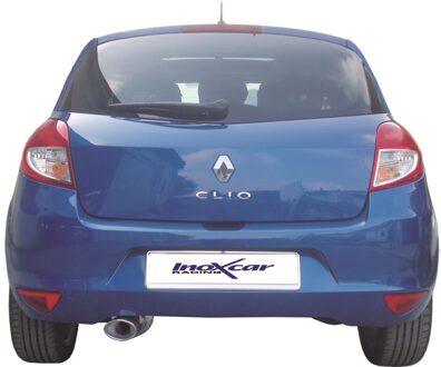 Renault InoxCar uitlaat passend voor Renault Clio III 1.2 16v (75pk) 2005- 120x80mm IXRECL21120