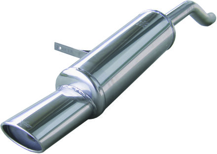 Renault InoxCar uitlaat passend voor Renault Clio III 1.5 DCi (68-86pk) 2005- Ø45mm 120x80mm IXRECL20120