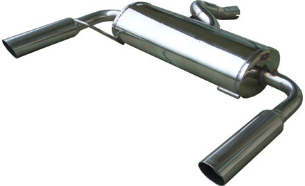 Renault InoxCar uitlaat passend voor Renault Clio III RS 2.0 16v (197pk) 2006-2009 Links/Rechts 8 IXRECL26RA