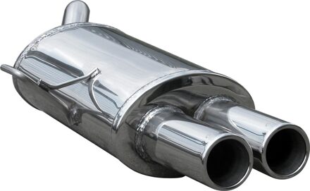 Renault InoxCar uitlaat passend voor Renault Clio RS (Fase 2) 2002- 2x80mm IXOVRE0280