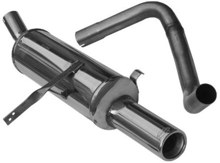 Renault InoxCar uitlaat passend voor Renault Megane II 1.4 16v (80-98pk) 102mm IXREME08102