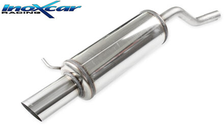 Renault InoxCar uitlaat passend voor Renault Twingo MK2 GT Turbo 1.2 100pk 2007- 1x90mm Rally IXRETW0290RA
