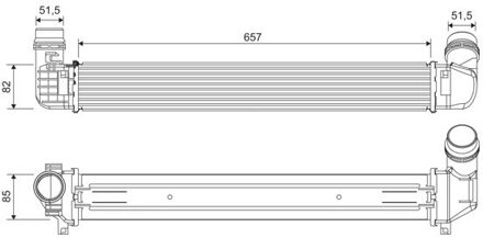 Renault Intercooler, inlaatluchtkoeler 818389