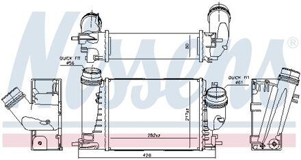 Renault Intercooler, inlaatluchtkoeler 961289