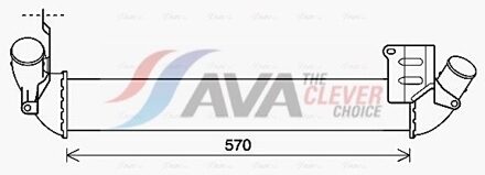 Renault Intercooler, inlaatluchtkoeler RT4641