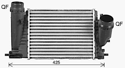 Renault Intercooler, inlaatluchtkoeler RT4680