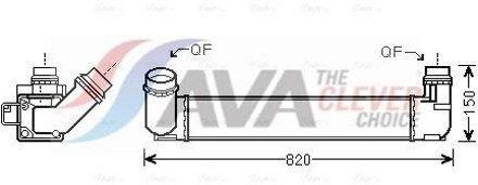 Renault Intercooler, inlaatluchtkoeler RTA4412