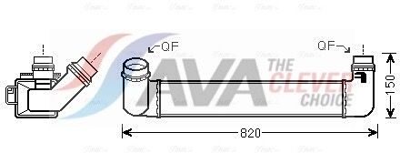 Renault Intercooler, inlaatluchtkoeler RTA4461