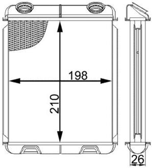 Renault Kachelradiateur, interieurverwarming AH21000S