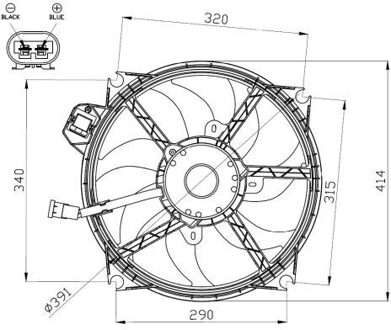 Renault Koelventilator 47965