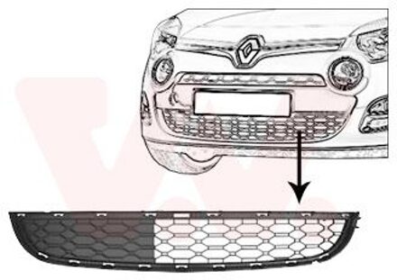 Renault Luchtgrille Onder 4372590