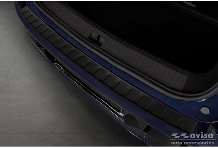 Renault Matzwart RVS Bumper beschermer passend voor Renault Megane E-Tech 2022- 'Ribs' AV240328