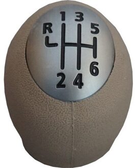 Renault Megane 3 Fluence, Laguna ,Scenic, espace Voor Gear Shift Stick Knop 6 Versnelling Chroom Beige Kleur 328650024R