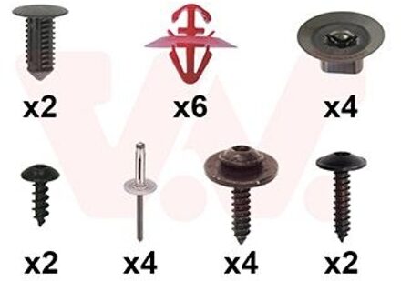 Renault Montageset, bumper 4312793