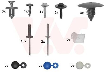 Renault Montageset, bumper 4367794