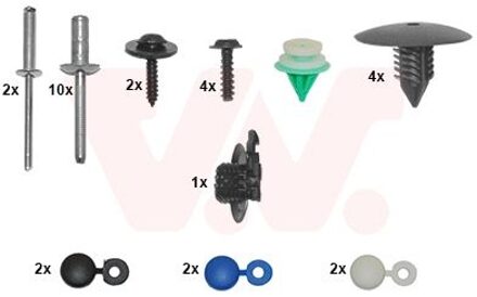 Renault Montageset, bumper 4372794