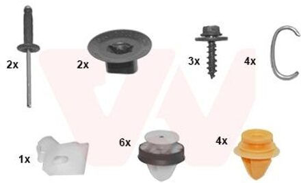 Renault Montageset, bumper 4386793