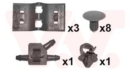 Renault montageset motorkap 4328797