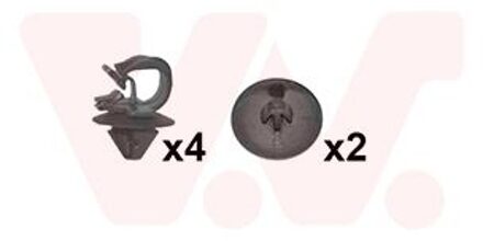 Renault montageset motorkap 4371797