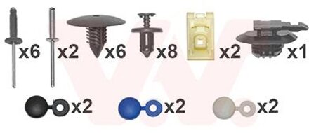 Renault montageset voorbumper 4327794