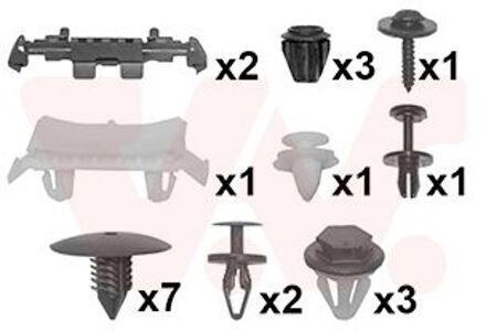 Renault montageset voorspatbord 4333796