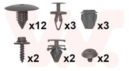 Renault montageset voorspatbord 4377796