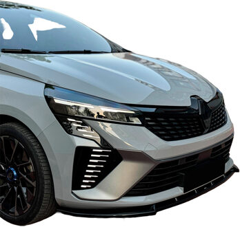 Renault Oneway Voorspoilerlip passend voor Renault Clio MK6 2024- - Glanzend zwart OWFS01173