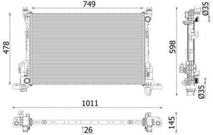 Renault Radiateur CR2637000P