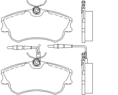 Renault Remblokken set 2188801