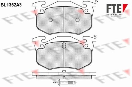 Renault Remblokken set BL1352A3