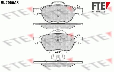 Renault Remblokken set BL2055A3