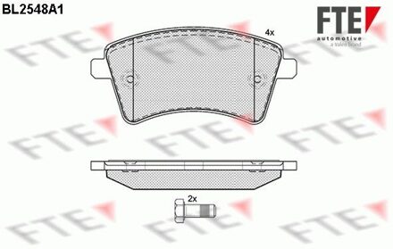 Renault Remblokken set BL2548A1