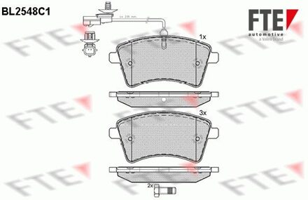 Renault Remblokken set BL2548C1