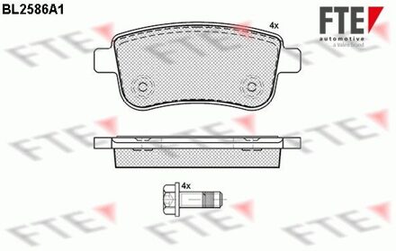 Renault Remblokken set BL2586A1