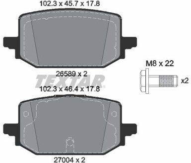 Renault Remblokkenset, schijfrem 2658904