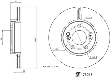 Renault Remschijf 173015