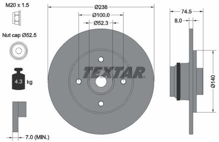 Renault Remschijf 92154003