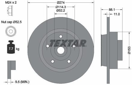 Renault Remschijf 92232603