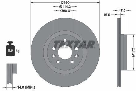 Renault Remschijf 92351803