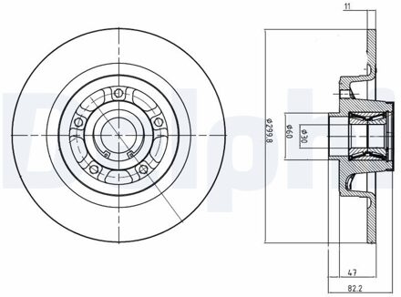 Renault Remschijf BG9023RS