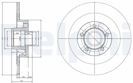 Renault Remschijf BG9024RS
