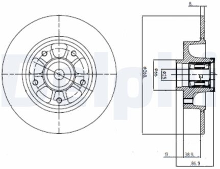 Renault Remschijf BG9112RS